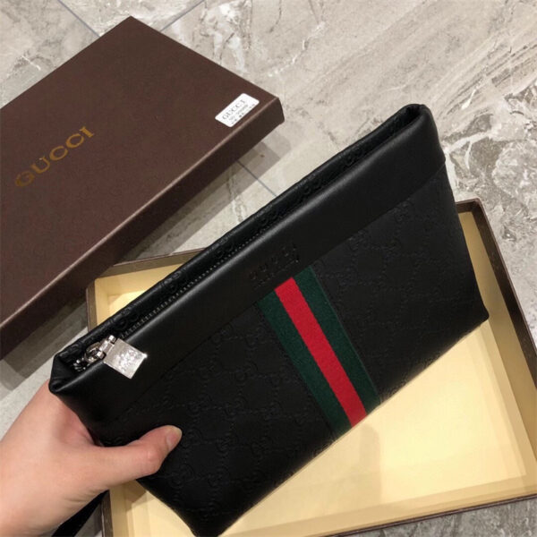 gucci ハンドバッグ メンズ バッグ ハイブランド クラッチ バッグ メンズ 人気 グッチ コピー ハイ ブランド お 手頃 プレゼント メンズ ストラップ 付き クラッチ バッグ - 画像 (3)