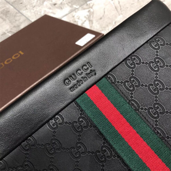 gucci ハンドバッグ メンズ バッグ ハイブランド クラッチ バッグ メンズ 人気 グッチ コピー ハイ ブランド お 手頃 プレゼント メンズ ストラップ 付き クラッチ バッグ - 画像 (8)