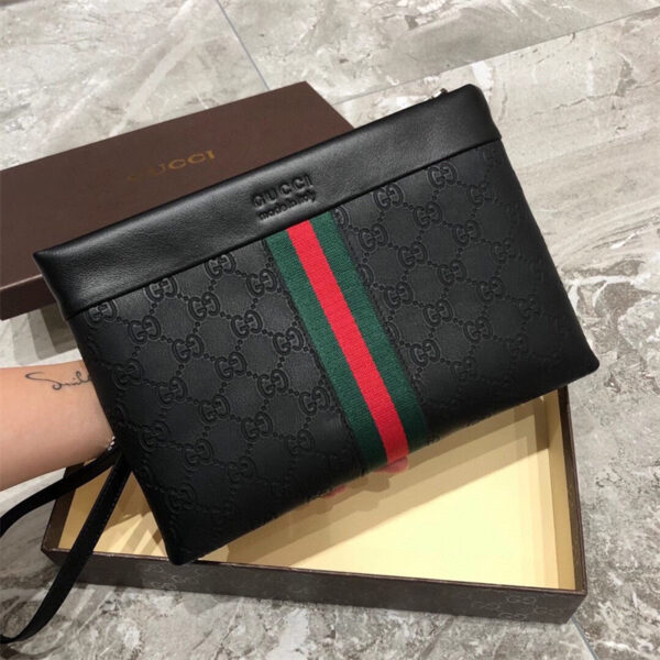 gucci ハンドバッグ メンズ バッグ ハイブランド クラッチ バッグ メンズ 人気 グッチ コピー ハイ ブランド お 手頃 プレゼント メンズ ストラップ 付き クラッチ バッグ