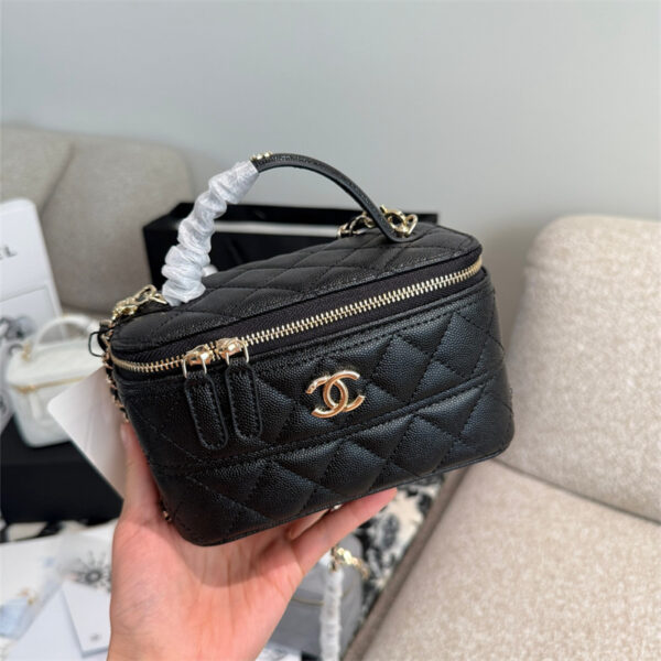 chanel バニティ バッグ ボックス ショルダー バッグ シャネル キルティング バッグ 2way ショルダー バッグ 大人 女子 ブランド バッグ 30 代 女性 バッグ ハイ ブランド - 画像 (2)