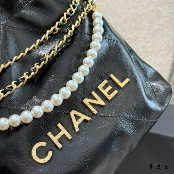 chanel22 ミニ シャネル ミニ ハンドバッグ パール チェーン バッグ トート バッグ チェーン ハイ ブランド 女性 バッグ 人気 30 代 キルティング チェーン バッグ シャネル 偽物 - 画像 (11)