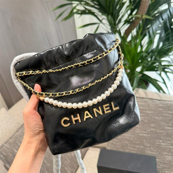 chanel22 ミニ シャネル ミニ ハンドバッグ パール チェーン バッグ トート バッグ チェーン ハイ ブランド 女性 バッグ 人気 30 代 キルティング チェーン バッグ シャネル 偽物 - 画像 (10)