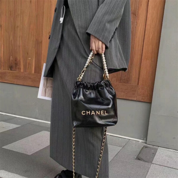 chanel22 ミニ シャネル ミニ ハンドバッグ パール チェーン バッグ トート バッグ チェーン ハイ ブランド 女性 バッグ 人気 30 代 キルティング チェーン バッグ シャネル 偽物